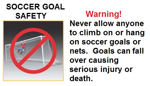 Soccer Goal Safety Reminder!