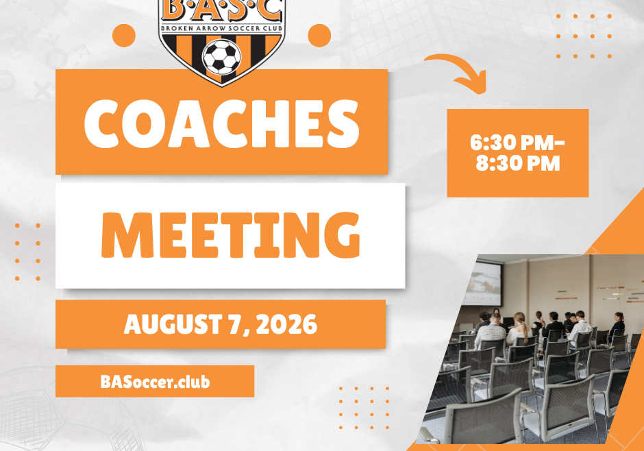 Mandatory Coach Meeting on 8/7