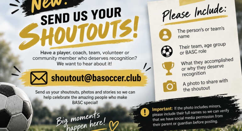 📣 Have a BASC shoutout? We want to hear about it!